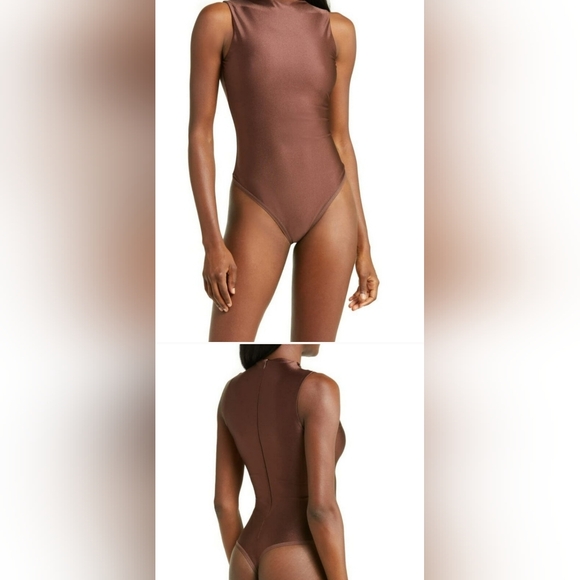 SKIMS Tops - Skims Disco Mock Neck Bodysuit 3X